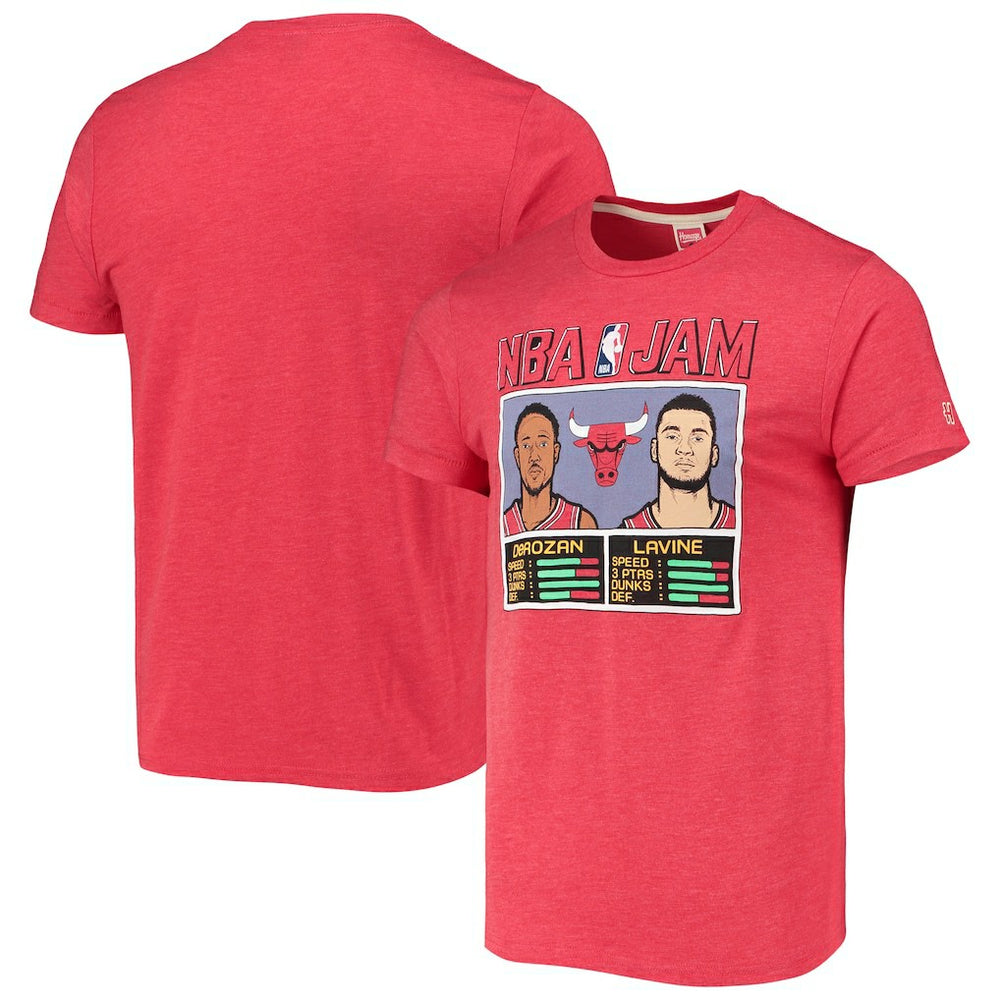 NBA DeMar DeRozan/Zach LaVine Chicago Bulls Homage NBA Jam Tri-Blend T-Shirt sale