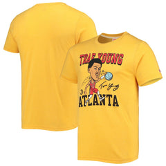 NBA Trae Young Atlanta Hawks Homage Caricature Tri-Blend T-Shirt