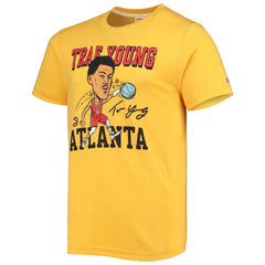 NBA Trae Young Atlanta Hawks Homage Caricature Tri-Blend T-Shirt