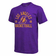 NBA Los Angeles Lakers Majestic Threads Ball Hog Logo Tri-Blend T-Shirt