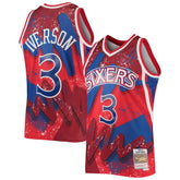 NBA Allen Iverson Philadelphia 76ers Hardwood Classics 1996/97 Hyper Hoops Swingman Jersey