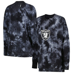 MSX by Michael Strahan Women's Bailey Tie-Dye Pullover Sweatshirt - Las Vegas Raiders