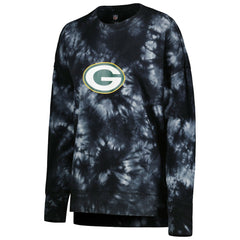 MSX by Michael Strahan Women's Bailey Tie-Dye Tri-Blend Pullover Sweatshirt - Green Bay Packers