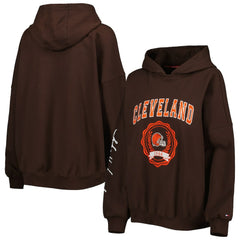 Tommy Hilfiger Women's Becca Drop Shoulder Pullover Hoodie - Cleveland Browns