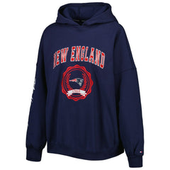 Tommy Hilfiger Women's Becca Drop Shoulder Pullover Hoodie - New England Patriots