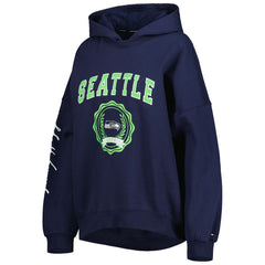 Tommy Hilfiger Women's Becca Drop Shoulder Pullover Hoodie - Seattle Seahawks