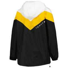 Tommy Hilfiger Women's Staci Half-Zip Hoodie Windbreaker Jacket - Pittsburgh Steelers