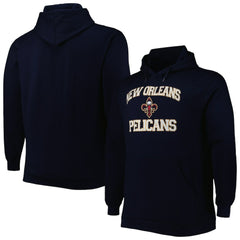NBA New Orleans Pelicans Big & Tall Heart & Soul Pullover Hoodie