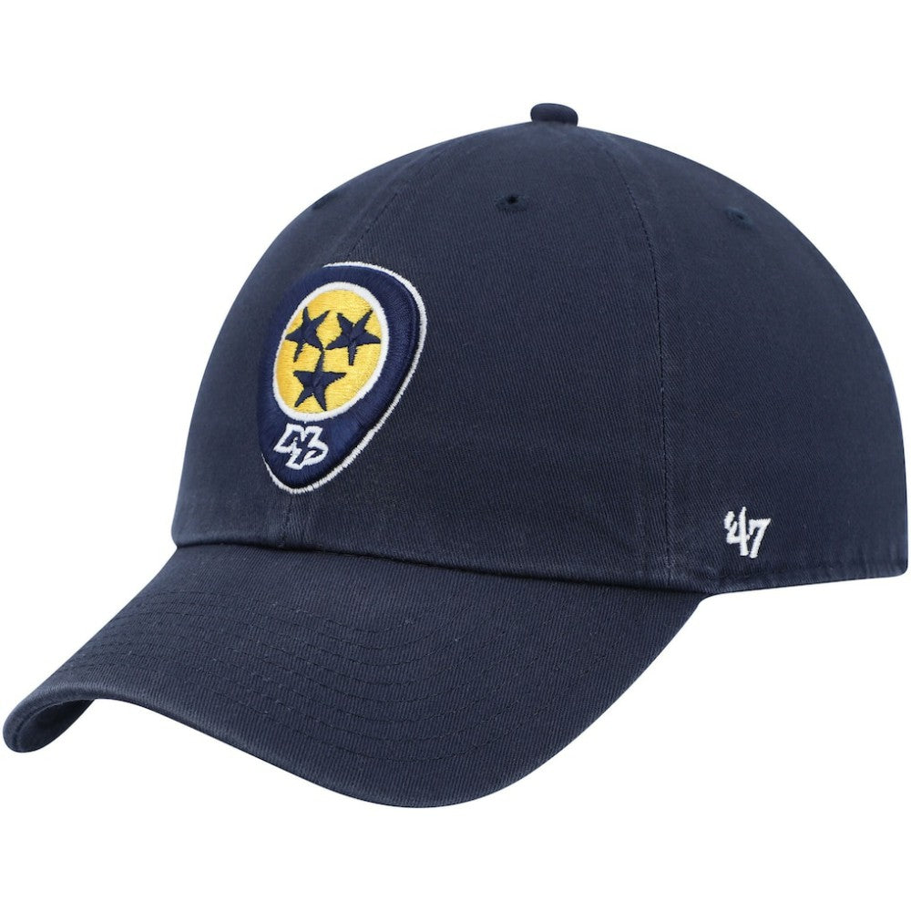 NHL Navy Nashville Predators '47 Logo Clean Up Adjustable Hat