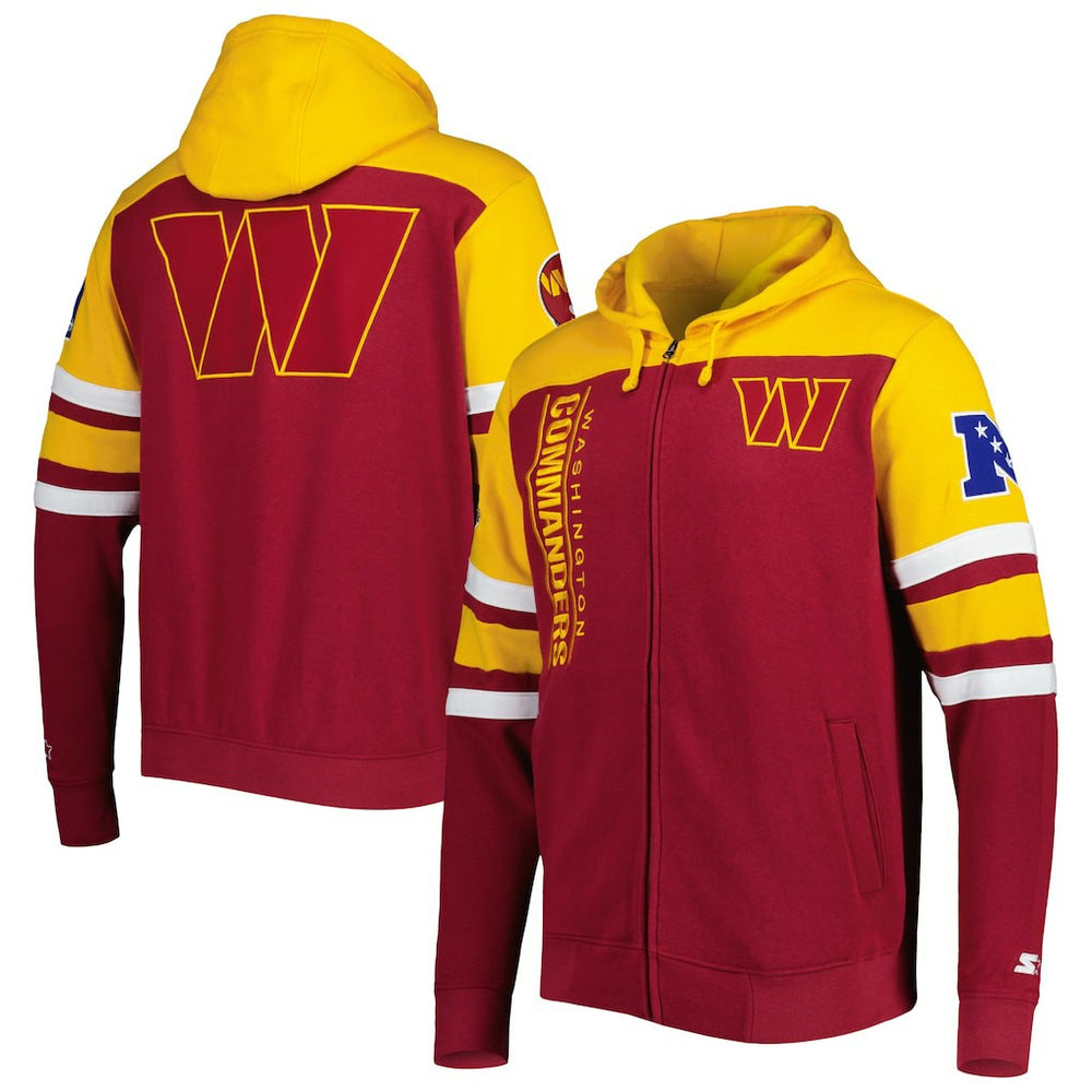 Starter Extreme Full-Zip Hoodie Jacket - Washington Commanders