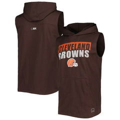 MSX by Michael Strahan Relay Sleeveless Pullover Hoodie - Cleveland Browns