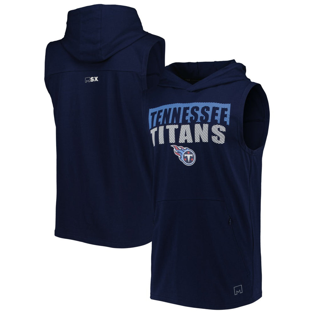 MSX by Michael Strahan Relay Sleeveless Pullover Hoodie - Tennessee Titans