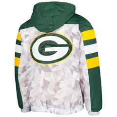 Starter Thursday Night Gridiron Raglan Half-Zip Hooded Jacket - Green Bay Packers