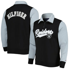 Tommy Hilfiger Aiden Quarter-Zip Sweatshirt - Las Vegas Raiders