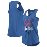 MLB Chicago Cubs Touch Women's Americana Tri-Blend Racerback Tank Top