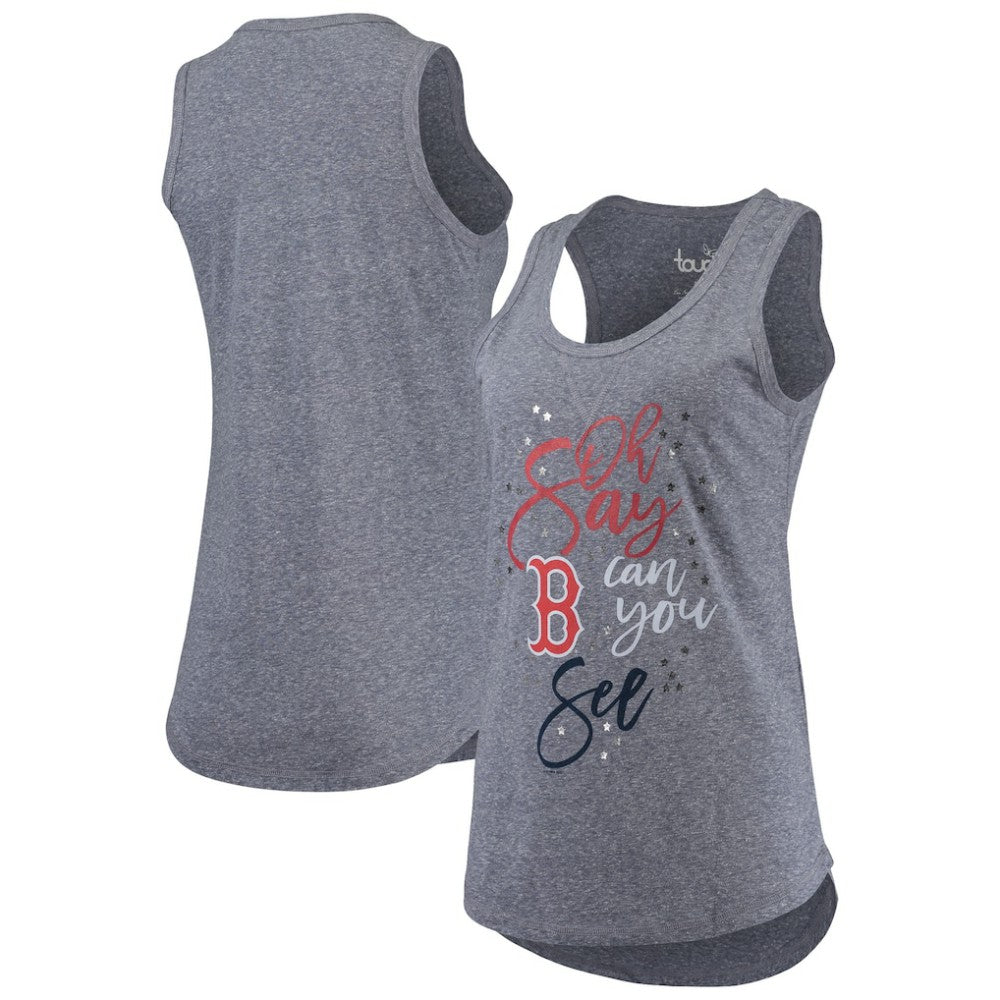 MLB Boston Red Sox Touch Women's Americana Tri-Blend Racerback Tank Top