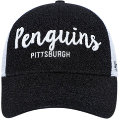 NHL Black/White Pittsburgh Penguins '47 Women's Encore MVP Trucker Snapback Hat