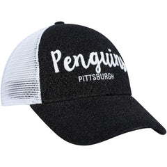 NHL Black/White Pittsburgh Penguins '47 Women's Encore MVP Trucker Snapback Hat