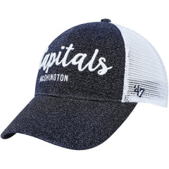 NHL Navy/White Washington Capitals '47 Women's Encore MVP Trucker Snapback Hat