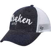 NHL Navy/ Seattle Kraken '47 Women's Encore MVP Trucker Snapback Hat
