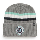 NHL Charcoal Seattle Kraken '47 Highline Cuffed Knit Hat