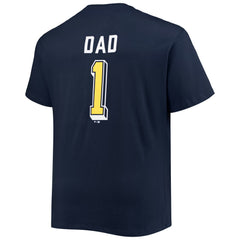 MLB Milwaukee Brewers Big & Tall Father's Day #1 Dad T-Shirt