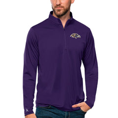 Antigua Tribute Quarter-Zip Lightweight Pullover Top - Baltimore Ravens
