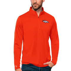 Antigua Tribute Quarter-Zip Lightweight Pullover Top - Denver Broncos