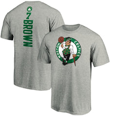 NBA Jaylen Brown Boston Celtics Playmaker Name & Number T-Shirt
