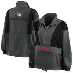MLB Cleveland Guardians WEAR by Erin Andrews Women's Packable Half-Zip Jacket