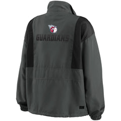 MLB Cleveland Guardians WEAR by Erin Andrews Women's Packable Half-Zip Jacket