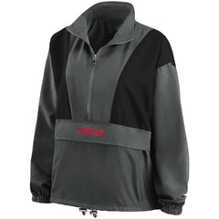 MLB Minnesota Twins WEAR by Erin Andrews Women's Packable Half-Zip Jacket