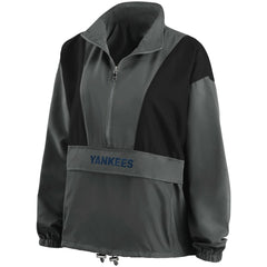 MLB New York Yankees WEAR by Erin Andrews Women's Packable Half-Zip Jacket