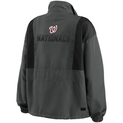 MLB Washington Nationals WEAR by Erin Andrews Women's Packable Half-Zip Jacket