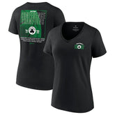 NBA Boston Celtics Women's 2022 Eastern Conference Champions Balanced Attack Roster V-Neck T-Shirt
