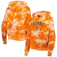 Women's Cloud Dye Fleece Pullover Hoodie - Cleveland Browns