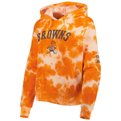 Women's Cloud Dye Fleece Pullover Hoodie - Cleveland Browns