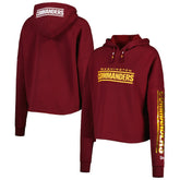 Women's Foil Sleeve Pullover Hoodie - Washington Commanders