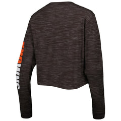 Women's Crop Long Sleeve T-Shirt - Cleveland Browns
