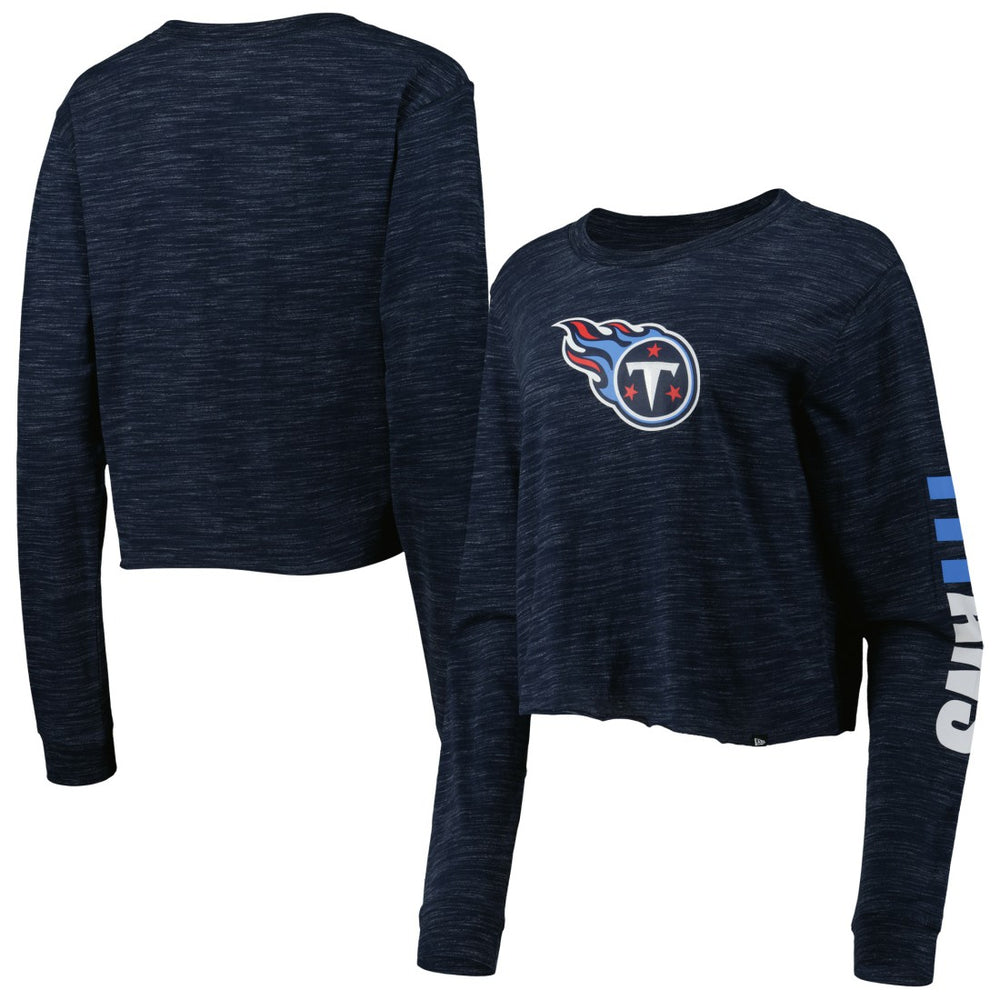 Women's Crop Long Sleeve T-Shirt - Tennessee Titans