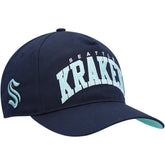 NHL Deep Sea Blue Seattle Kraken '47 Block Arch Hitch Snapback Hat