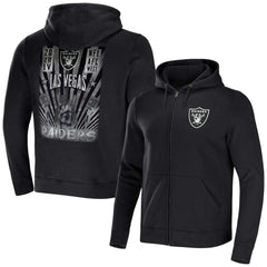 NFL x Darius Rucker Collection Rocker Full-Zip Hoodie - Las Vegas Raiders