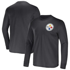NFL x Darius Rucker Collection Team Long Sleeve Pocket T-Shirt - Pittsburgh Steelers