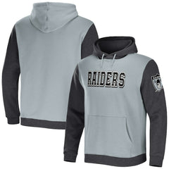 NFL x Darius Rucker Collection Colorblock Pullover Hoodie - Las Vegas Raiders