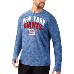 MSX by Michael Strahan Performance Camo Long Sleeve T-Shirt - New York Giants
