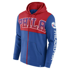 NBA Philadelphia 76ers Skyhook Colorblock Full-Zip Hoodie