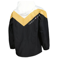 NHL Black/Gold Vegas Golden Knights Tommy Hilfiger Women's Staci Half-Zip Windbreaker Jacket