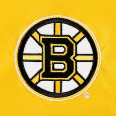 NHL Black/Gold Boston Bruins Tommy Hilfiger Women's Staci Half-Zip Windbreaker Jacket