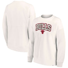 NBA Chicago Bulls Women's Tonal Leopard Pullover Sweatshirt