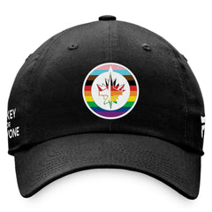 NHL Black Winnipeg Jets Fanatics Team Logo Pride Adjustable Hat